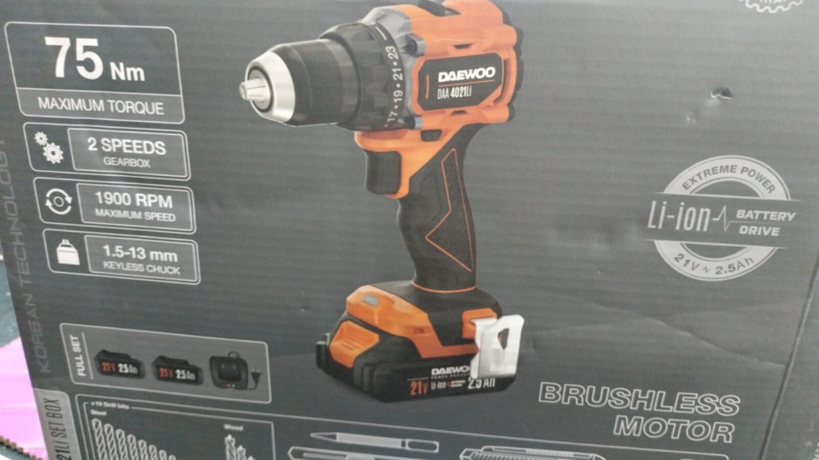 Шуруповерт Daewoo DAA 4021Li SetBox