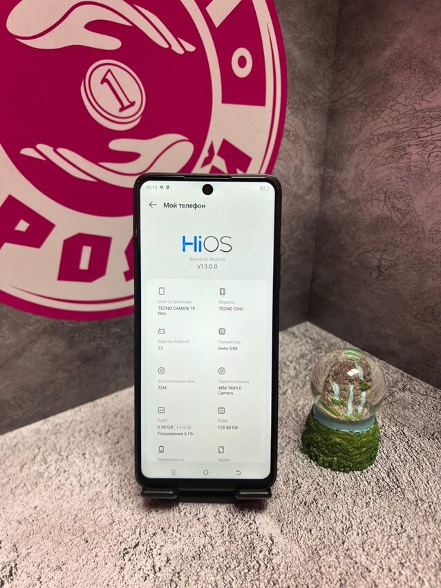 Мобильный телефон Tecno Сamon 19 neo 6\128 Гб