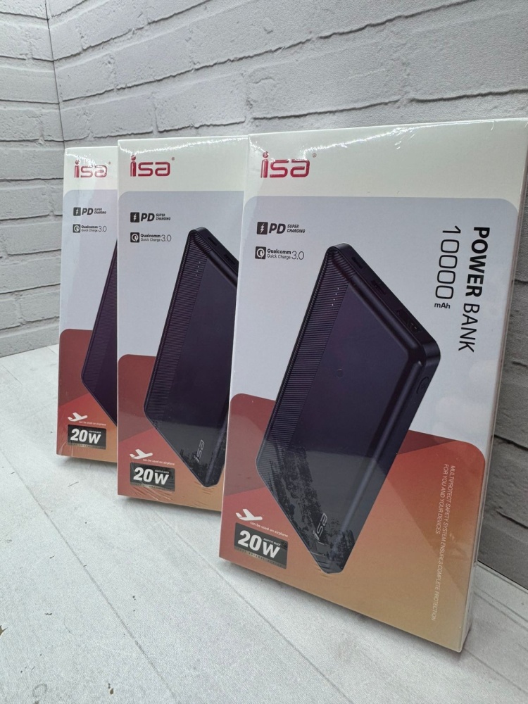 Powerbank внешний аккумулятор Isa 10000mAh