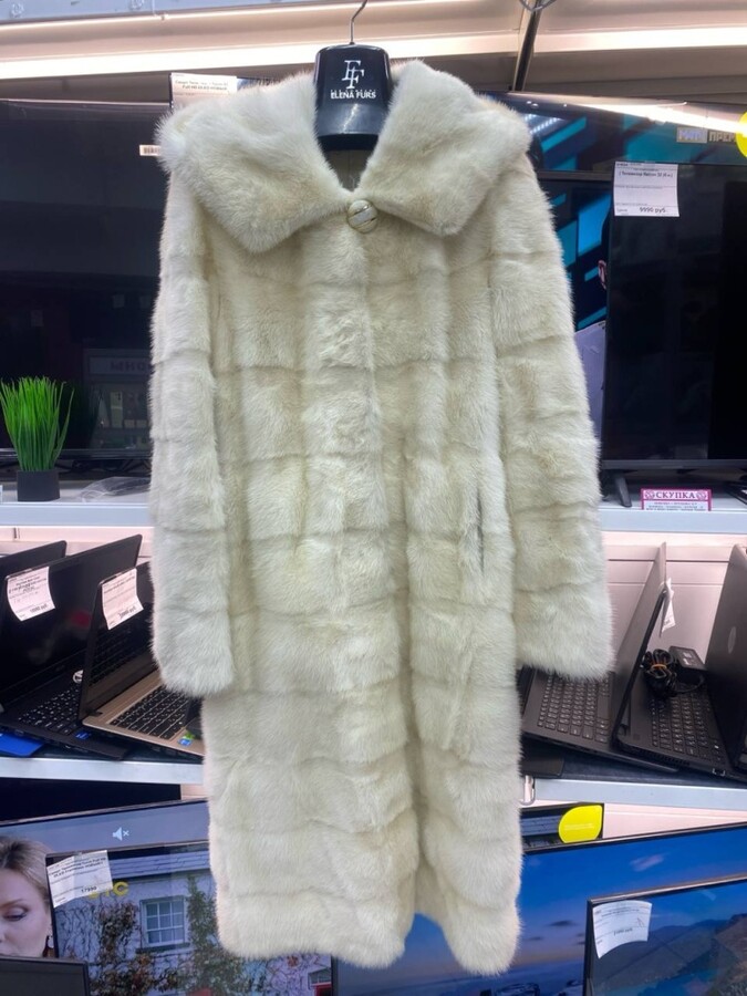Шуба Норковая Белая 44-46р
