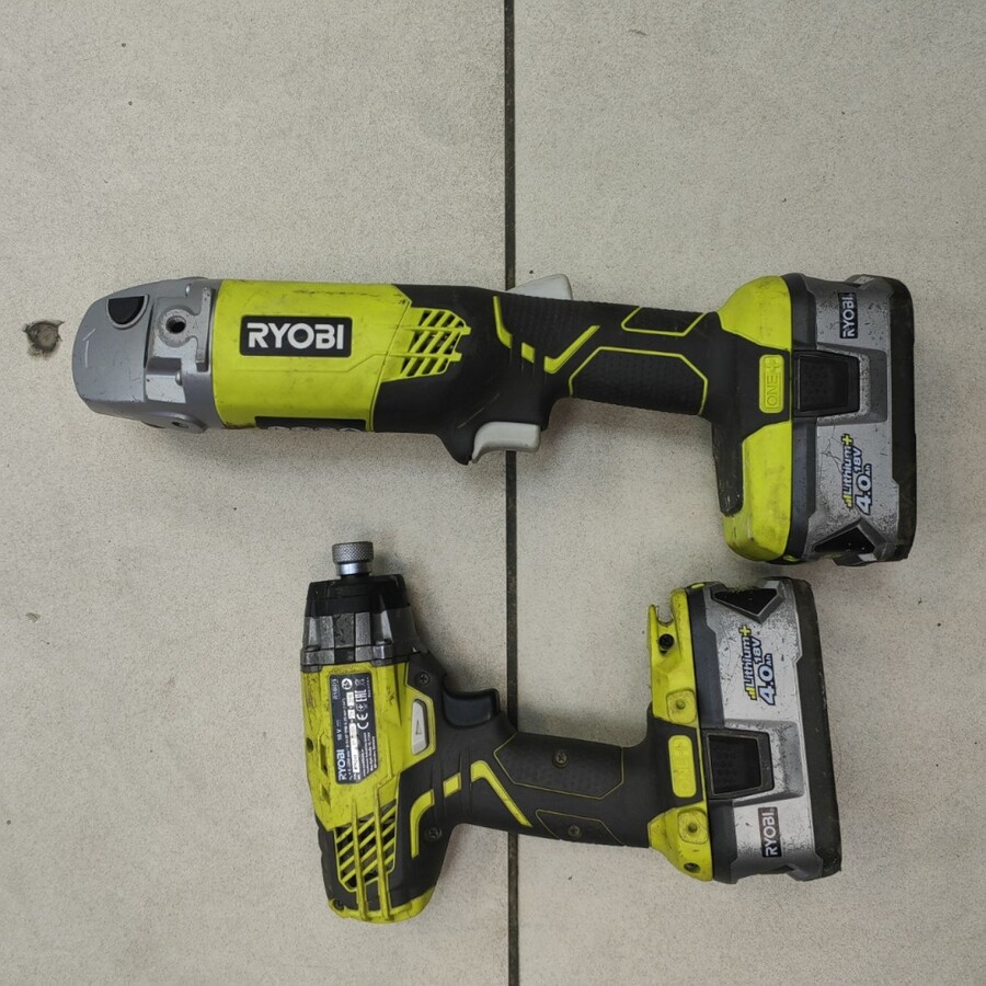 Шуруповерт+ушм Ryobi
