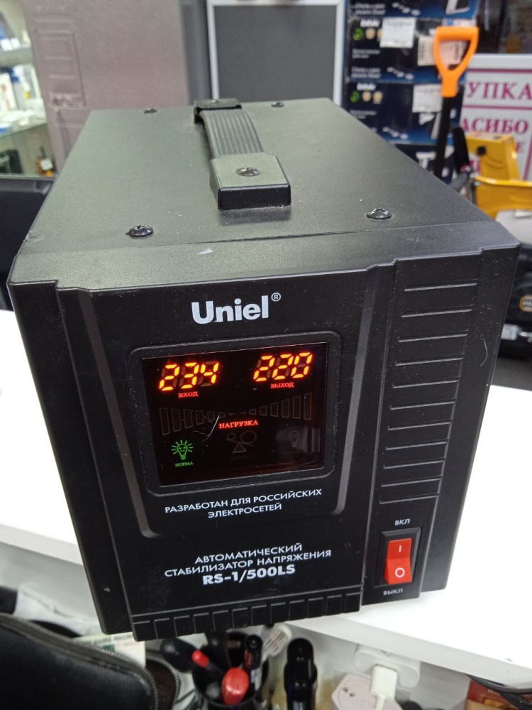 Стабилизатор напряжения uniel rs-1/500ls